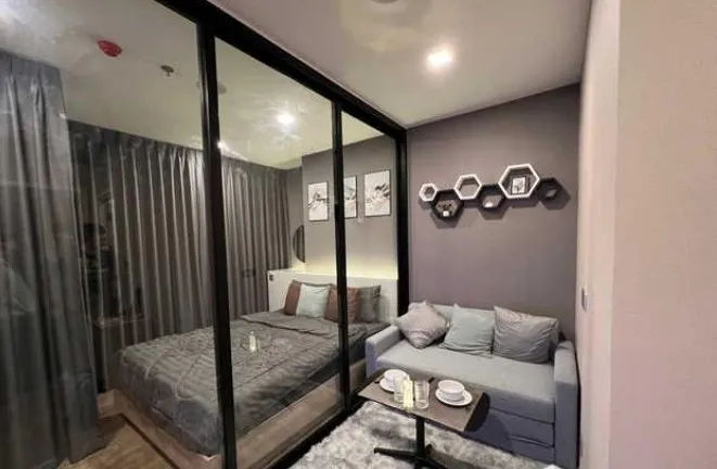 For rent โมดิซ สุขุมวิท 50 ชั้น 4 ห้องกั้น มาพร้อมการตกแต่งที่ครบครัน สนใจรีบจองเลยจ้า ห้ามพลาด