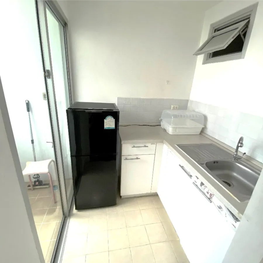 For rent, Condo One Ladprao Station, north room, garden view, complete facilities, book now.