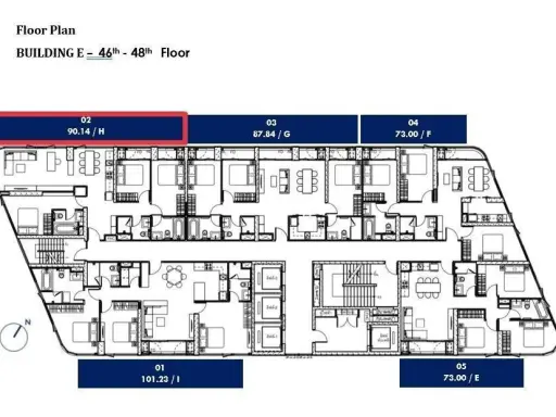Down payment for sale, Skyrise Avenue Sukhumvit 64, corner penthouse, 3 bedrooms, high floor, river view, unblocked view