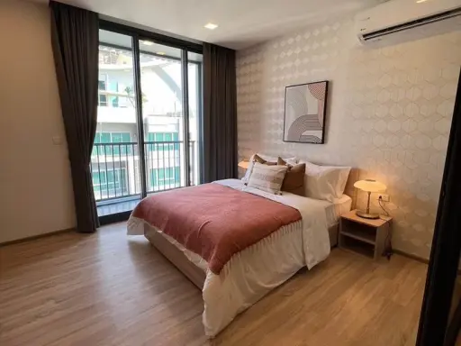 Condo for rent, XT Phayathai, high floor, Baiyoke Tower view, spacious room, airy, fully furnished You can reserve first come first serve.