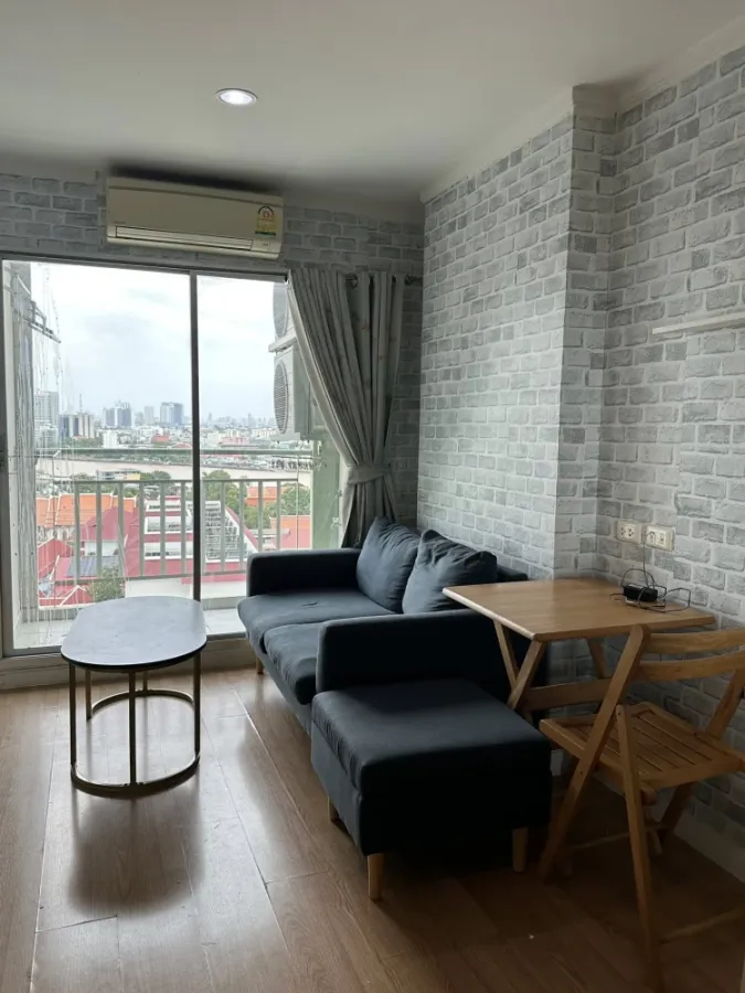 ให้เช่า Lumpini Ville Phibulsongkhram-Riverview 1 ห้องนอน 1 ห้องน้ำ ติดวอลเปเปอร์อย่างดี เห็นวิวโค้งน้ำสวย ไม่บล็อค จองเลย