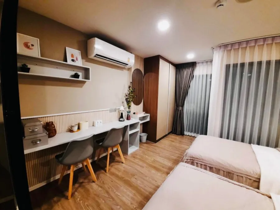 ให้เช่า Kave Town Space ตึก A ขนาด 27.29 ตร.ม. ห้องตกแต่งสวยมาก เห็นวิวสระว่ายน้ำ ดีแบบนี้รีบจองเลย