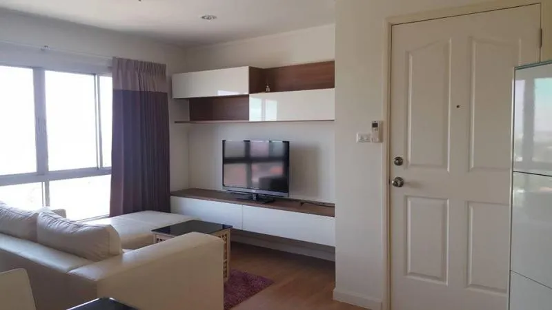 Condo for sale Lumpini Ville Chaengwattana, Pak Kret, corner room, next to the balcony, 180 degree view full river view