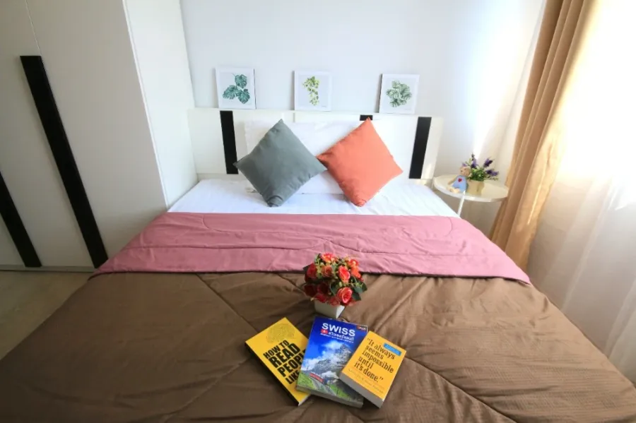 For rent: The Kith Lite Bangkadi-Tiwanon, 7th floor. Beautiful and comfortable unit, fully furnished. Book now!