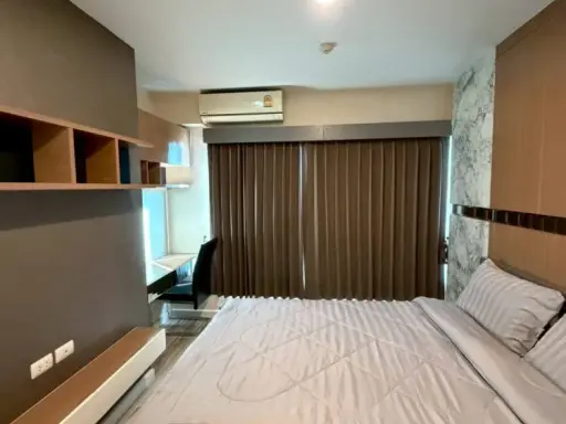 ให้เช่า Plus Condominium Sriracha ห้องชั้น 18 เฟอร์นิเจอร์บิวท์อินอย่างดี วิวทะเลสวย รีบจองด่วนๆเลย