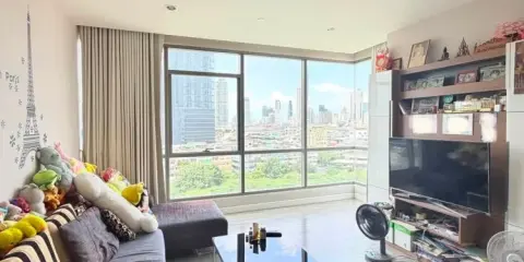 ขาย The room พระราม 4 ห้องมุม เงียบสงบ คนไม่พลุกพล่าน ห้องกว้าง มี 2 ห้องนอน จองแล้วจะไม่ผิดหวัง