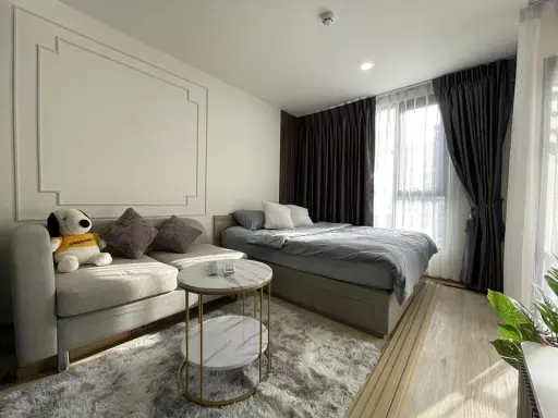 ให้เช่า วันเดอร์ เกษตร ห้องสตูดิโอ มีwalk-in Closet เฟอร์นิเจอร์ พร้อมtopper เพิ่มความนุ่ม รีบจองเลย images