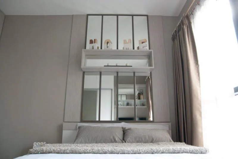 Condolette Mist Rama 9 for rent, the room is very beautiful decorated, very livable. High floor, beautiful view, ready to move in. Hurry up.