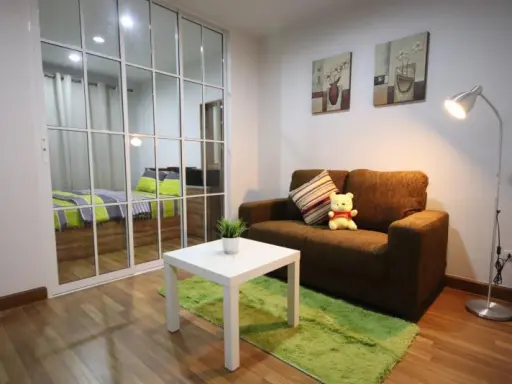 Condo for rent, Regent Home Sukhumvit 81, beautiful room, well decorated, fully furnished, with TV, next to BTS, ready to go.