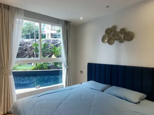 ขาย ให้เช่า Grande Caribbean Resort พัทยา ห้องอยู่ชั้น 1 หลังห้องติดสระว่ายน้ำลงเล่นน้ำได้เลย พร้อมเฟอร์นิเจอร์ หิ้วกระเป๋าเข้าอยู่ได้เลย