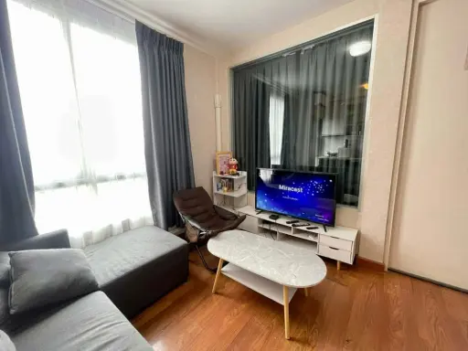 For rent: The Parkland Ratchada – Thapra, high floor unit, fully furnished, complete amenities. Book now before it's too late!