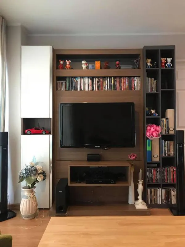 Whoever comes as a family must have this room for rent, Condo U Delight @ Huai Khwang Station, large room, fully furnished, hurry!!