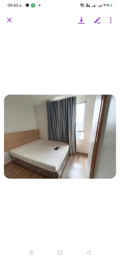 ขาย ยู แคมปัสรังสิต-เมืองเอก 1 ห้องนอน 1 ห้องน้ำ ราคาย่อมเยา พร้อมลากกระเป๋ามาได้เลยจ้า