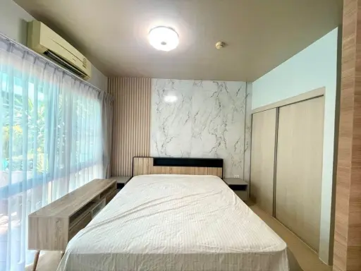 ขาย A Space Sukhumvit 77 ห้องตกแต่ง Buit-In สไตล์มินิมอล เฟอร์ครบ สนใจ หิ้วกระเป๋าย้ายเข้าอยู่ได้เลย