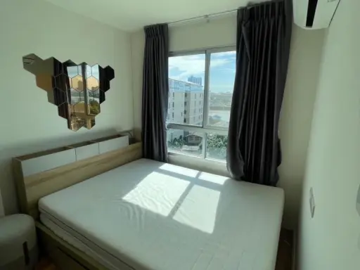 For sale: Lumpini Ville Phra Nang Klao-Riverview, with a view of the Chao Phraya River, complete with all premium furniture. Reservation required.