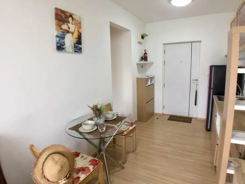 Sell / rent !! Condo A Space Play Sutthisan - Ratchada, spacious room, pool view, cool, open to the wind.