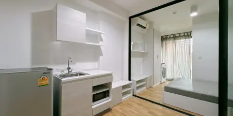 ขาย คอนโด The Cabana Modern Resort Condominium ชั้น 4 ห้องกั้นเป็นสัดส่วน โทนขาวสบายตา รีบจับจองเลย