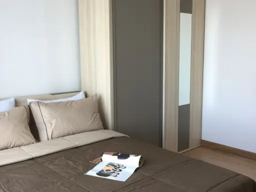 Condo for rent Supalai City Resort Phranangklao Station-Chao Phraya The furniture is ready. Don't miss it.