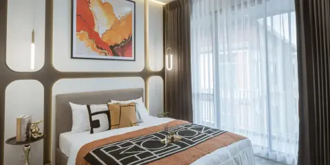 ขาย Brown Condo Ratchada 32 ห้องมุม 2 นอนวิวเมือง ลำโพงติดเพดานพร้อมระบบ Bluetooth sound system รีบจองเลย