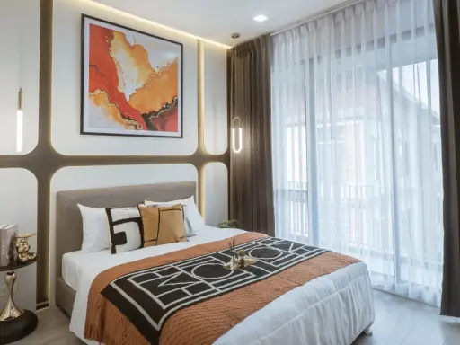 ขาย Brown Condo Ratchada 32 ห้องมุม 2 นอนวิวเมือง ลำโพงติดเพดานพร้อมระบบ Bluetooth sound system รีบจองเลย images