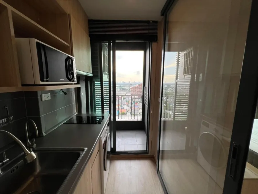 Sell / Rent Condo Ideo O2 Bang Krachao View Complete with electrical appliances, near the train station, very convenient to travel