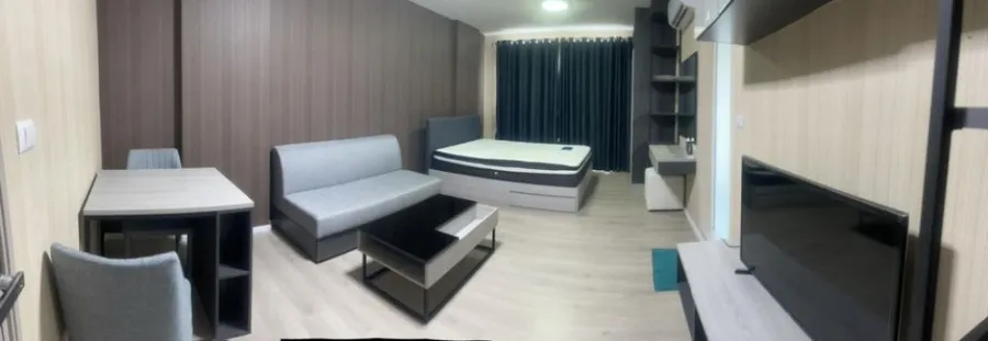 dcondo Campus Dome Rangsit ให้เช่า ติดวอลรอบห้อง พร้อมเครื่องใช้ไฟฟ้าอย่างดี พลาดแล้วจะเสียใจ