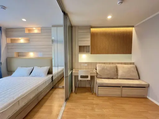 For rent: Lumpini Place Srinakarin-Huamak Station, ready to move in, fully furnished, reserve now!