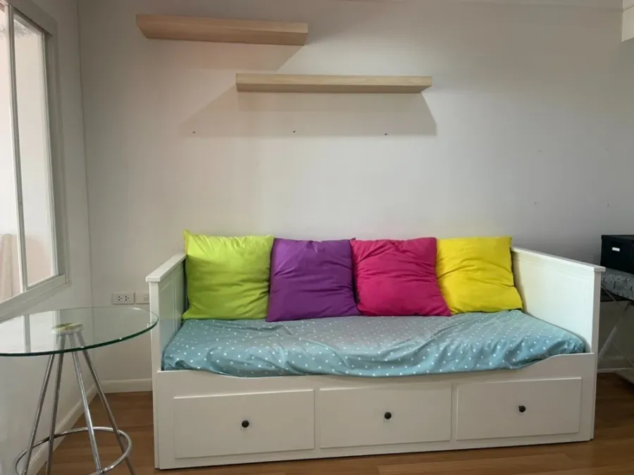 For rent: Lumpini Place Narathiwat - Chao Phraya, 21st floor, river view, fully furnished room, ready to move in, book now