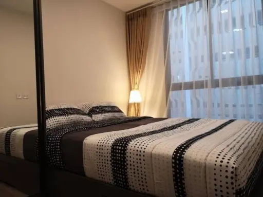 For rent, Notting Hill, Chatuchak Interchange, 2 bedrooms, comes with a nice leather sofa, very pleasant to sit, hurry up to reserve