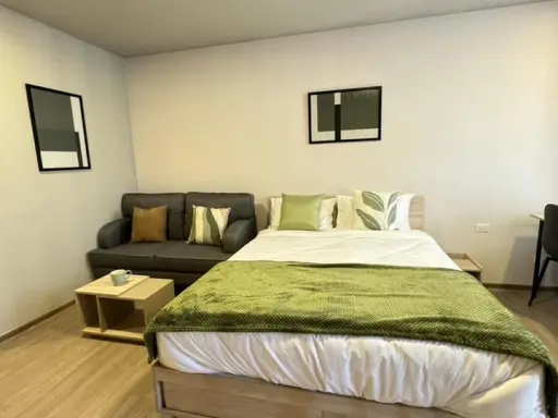 For rent, D Condo Phana, 6th floor, STUDIO room, beautifully decorated, very livable, at this price you should definitely not miss it.