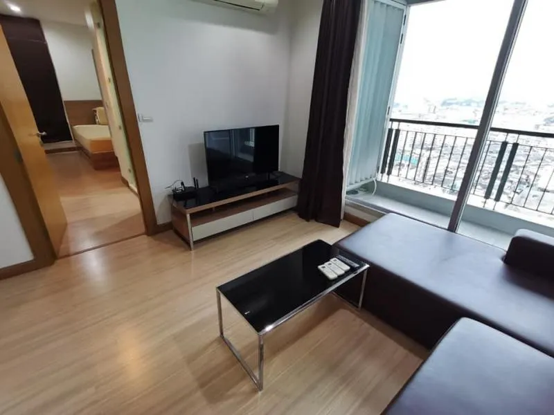 Condo for rent, Rhythm Ratchada-Huay Kwang, 2 bedrooms, 2 bathrooms, high floor, clear view, comfortable, do not miss it.