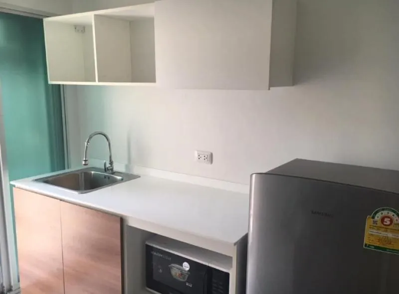 For rent D Condo Rama IX - On Nut, 1st floor, beautiful decoration, fully furnished, ready to move in.