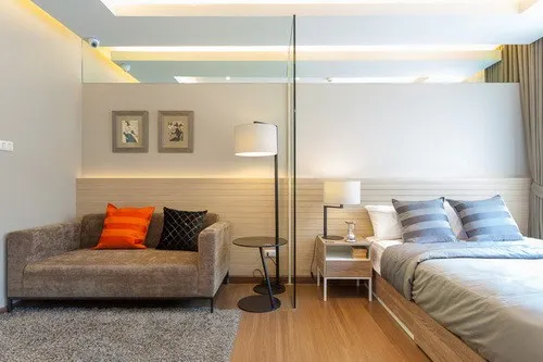 ขาย ให้เช่า The Trust Condo Amata-Chonburi ชั้น 4 ห้อง STUDIO โซฟานั่งสบาย รีบจับจองเลย