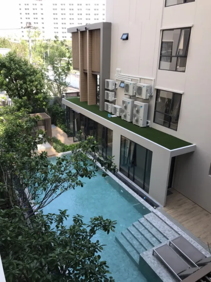 Cocoon Condo for rent, Rama 9, pool view, north view, new condition room, ready to move in