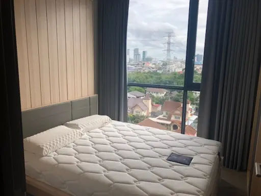 Condo for rent, The Line Wong Sawang, room ready to move in, fully furnished, electrical appliances. Just come and move in.