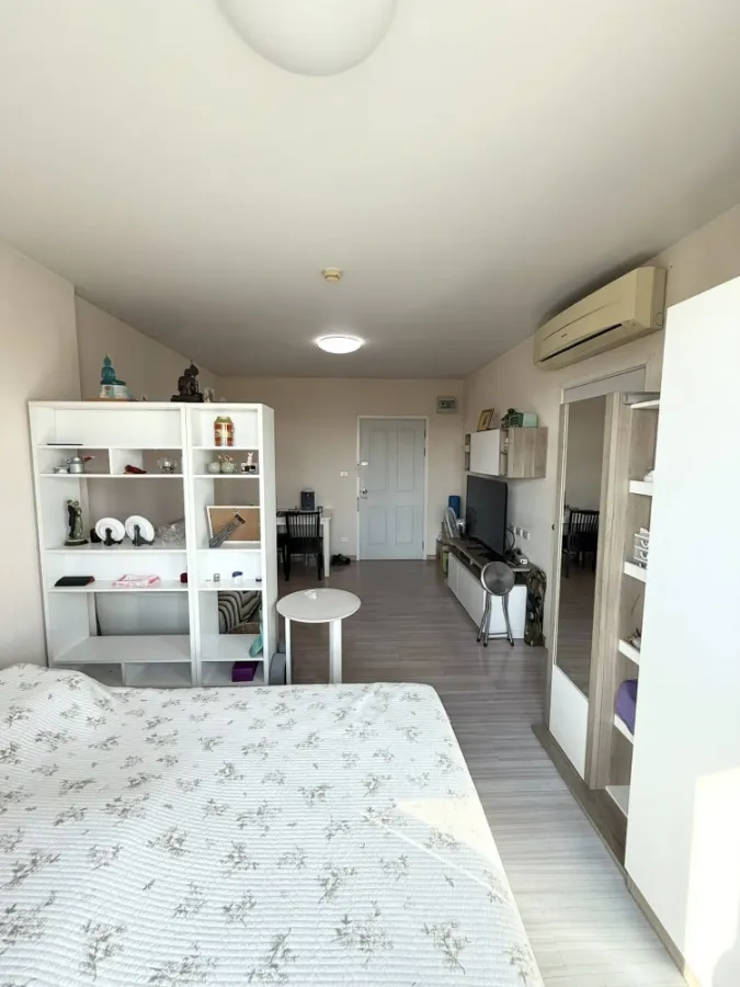 ขาย Plum Condo Nawamin ห้องสตูดิโอ มาพร้อมเฟอร์นิเจอร์และเครื่องใช้ไฟฟ้าครบครัน ไม่จองไหวหรอ