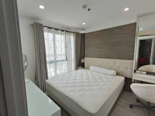 For rent!! Condo Ideo Mobi Charan-Interchange, 17th floor, North side, beautiful room, good location, convenient transportation, don't miss it!!