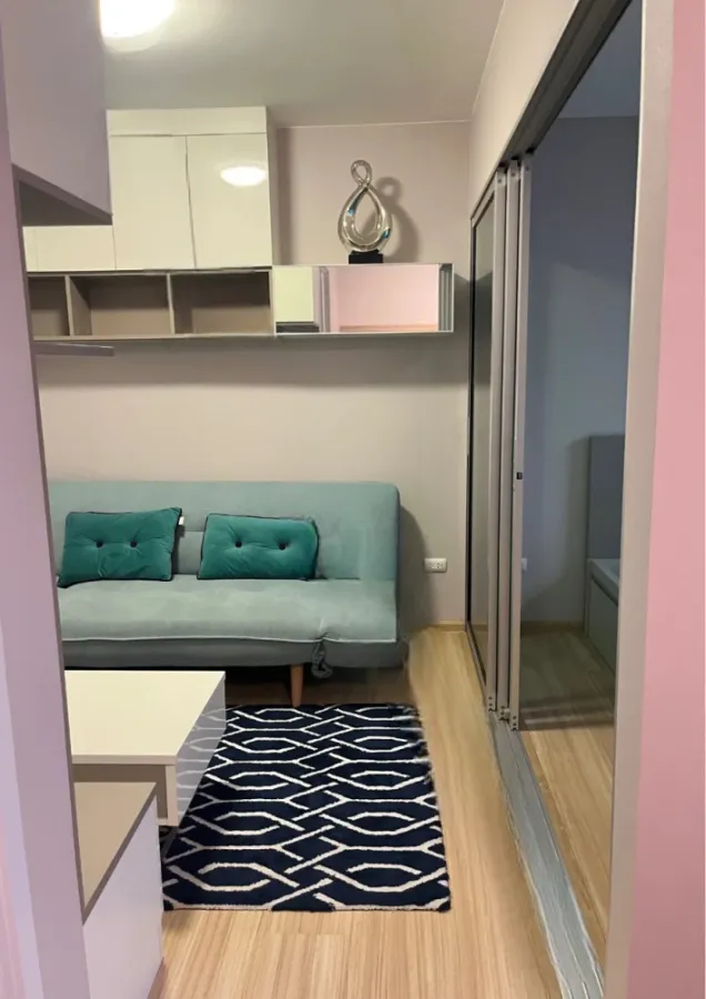 ให้เช่า Plum condo chaengwattana station ตึก A เฟส 2 เฟอร์นิเจอร์ครบเซต มาแต่ตัวเข้าอยู่ได้เลยจ้า