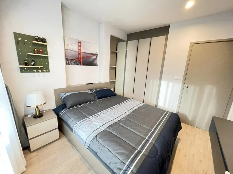 Condo for rent Ideo Rama9-Asoke, fully decorated room, fully built-in, high view, book now, don't miss it.