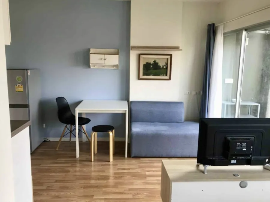 For rent: Lumpini Ville Ratburana - Riverview, 2 comfortable rooms, fully furnished, unblocked river view. Book now!