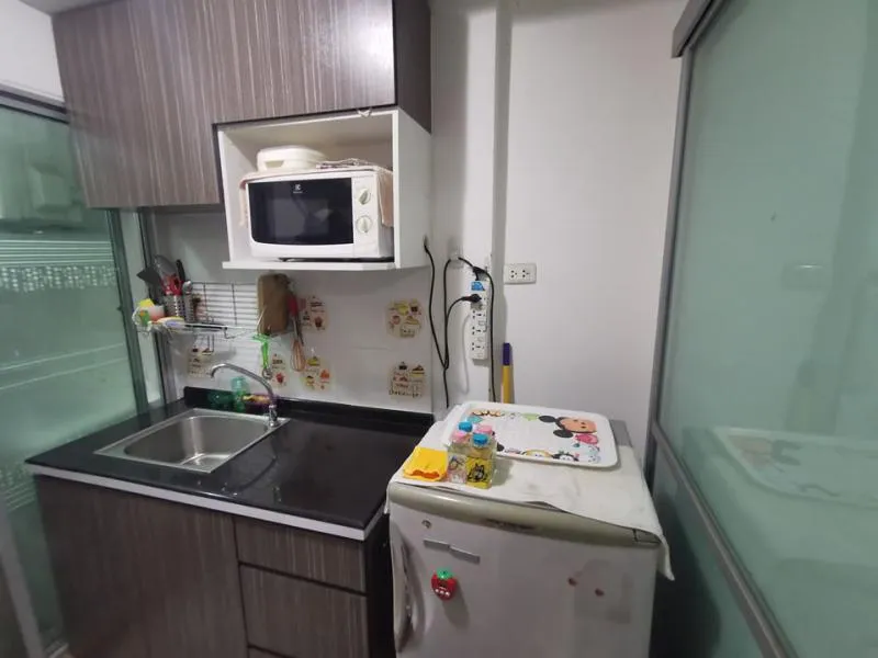 Condo for rent DEN Vibhavadi, beautiful room, 1 bedroom, fully furnished, building c, ready to move in, hurry up to be satisfied