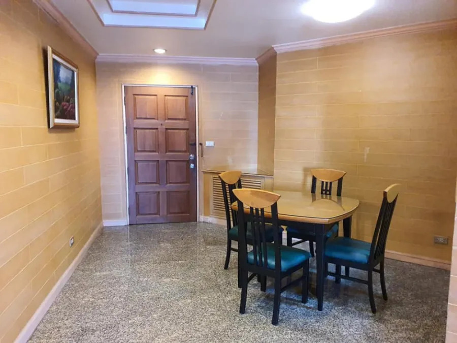 For rent, Witthayu Complex, 2 bedrooms, 2 bathrooms, ready to move in, can raise pets** Convenient transportation, don't wait!!