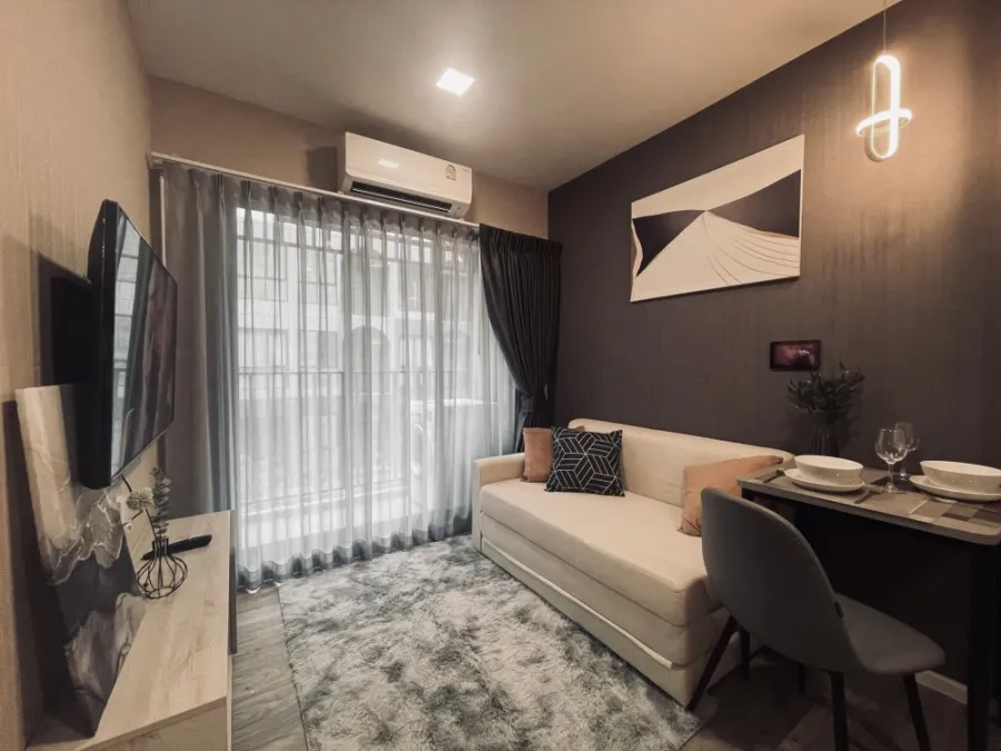 For rent !! Cave Salaya Condo, fully equipped with electrical appliances and furniture, very beautiful room, book now!!