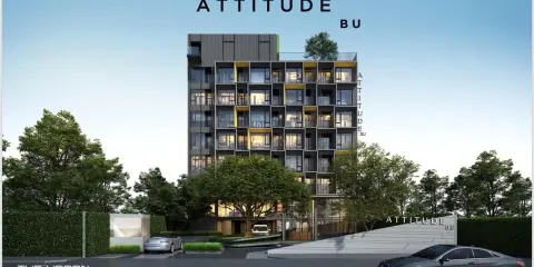 ขายดาวน์ คอนโด Attitude BU ห้องสตูดิโอ ขนาด 23.50 ตร.ม. ตึก B ชั้น วิวสระว่ายน้ำ
