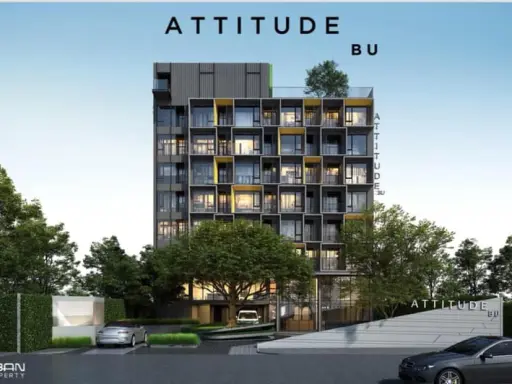 Sale down payment Attitude BU Condo Studio room size 23.50 sq.m. Building B floor pool view
