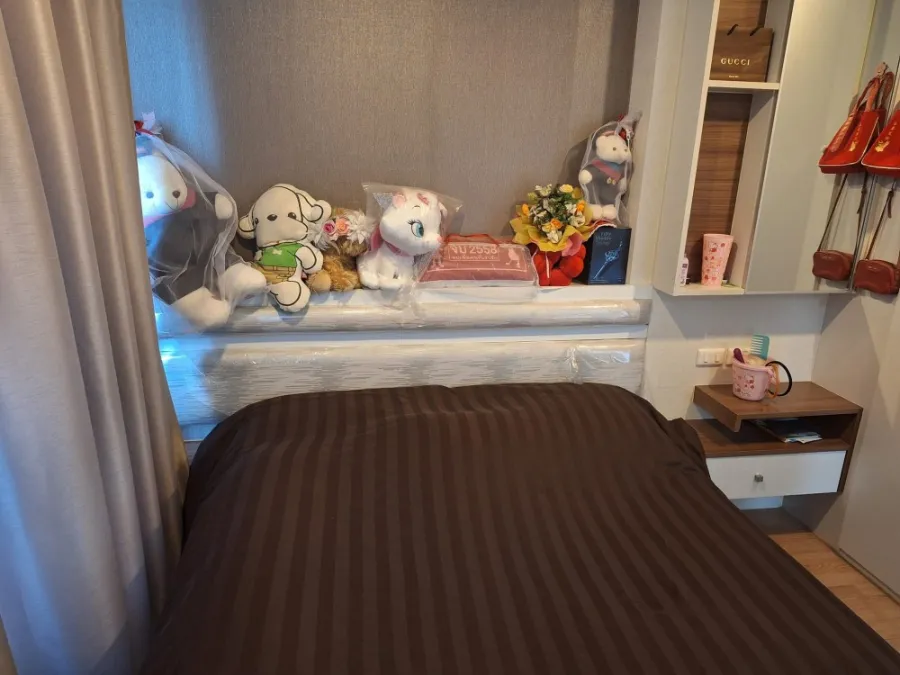 For sale Lumpini Ville Chaengwattana-Pak Kret, open view, comfortable to the eyes, ready to install wallpaper throughout the room. Don't miss it, hurr