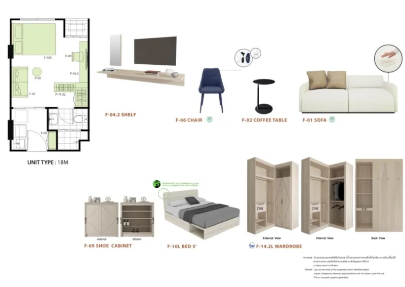 ขายดาวน์ ดีคอนโด ไฮป์ รังสิต ชั้น 5 ห้องมุม Fully Furnished สนใจรีบจองเลย ห้ามพลาด