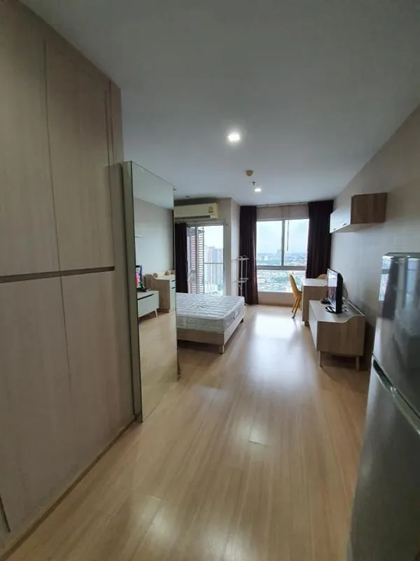 For rent!! Casa Condo Ratchada-Ratchaphruek, studio room, high floor, beautiful view, fully furnished. If you're late, don't miss it!!