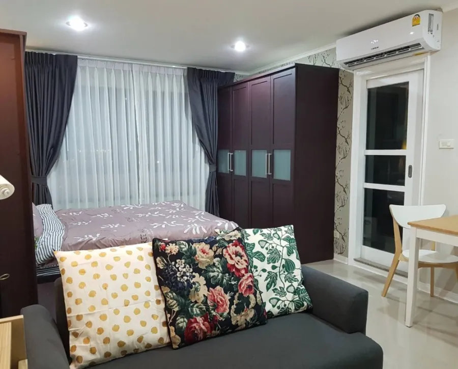 Condo for rent, Lumpini Ville Sukhumvit 77, studio room, 16th floor, good atmosphere, don't wait, book now!!
