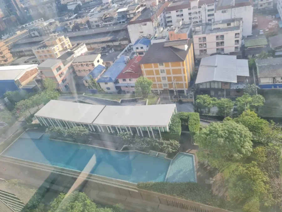 For rent!! Condo Fuse Mobius Ramkhamhaeng Station, 15th floor, swimming pool view, beautiful room, move in with your bags, don't miss out!!